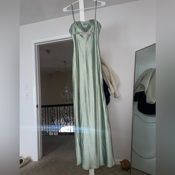 Beginning Boutique Dresses & Skirts - BEGINNING BOUTIQUE SATIN MAXI DRESS